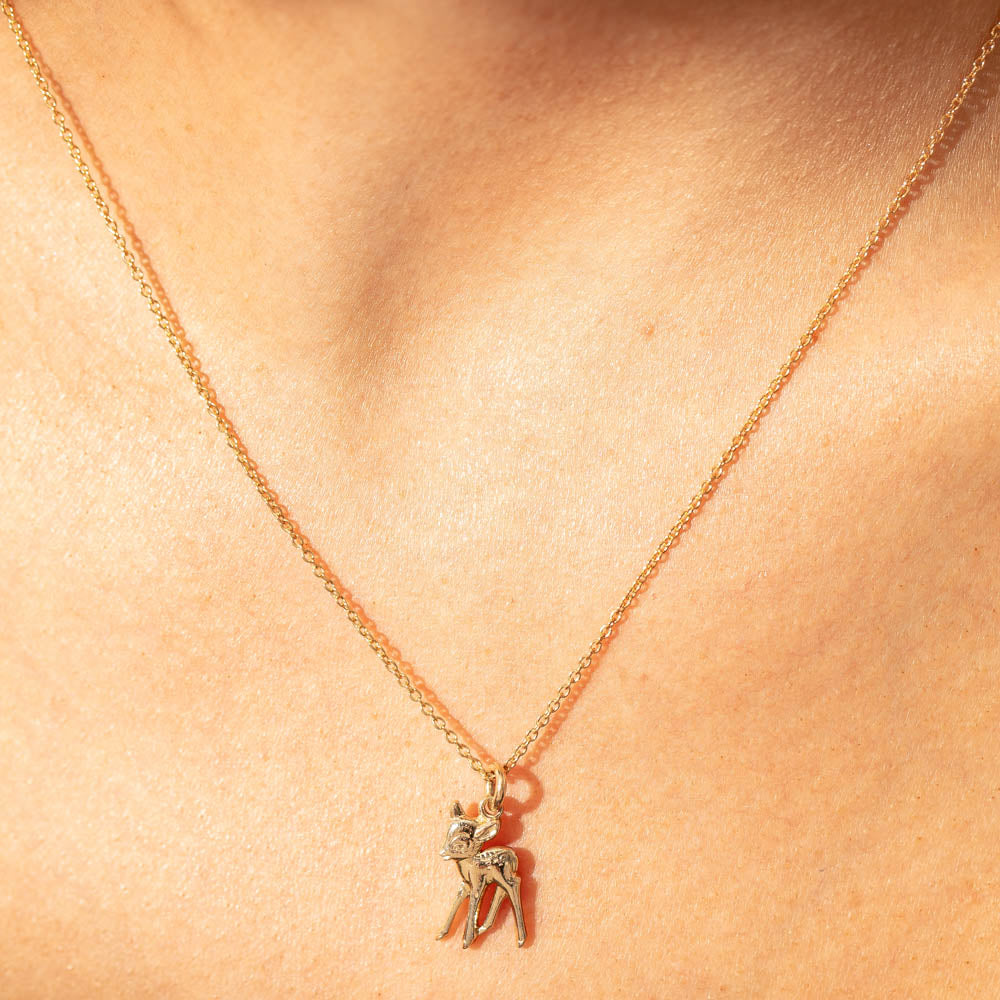 Deja Vu 9ct Yellow Gold Bambi Necklace - Necklace - Walker & Hall