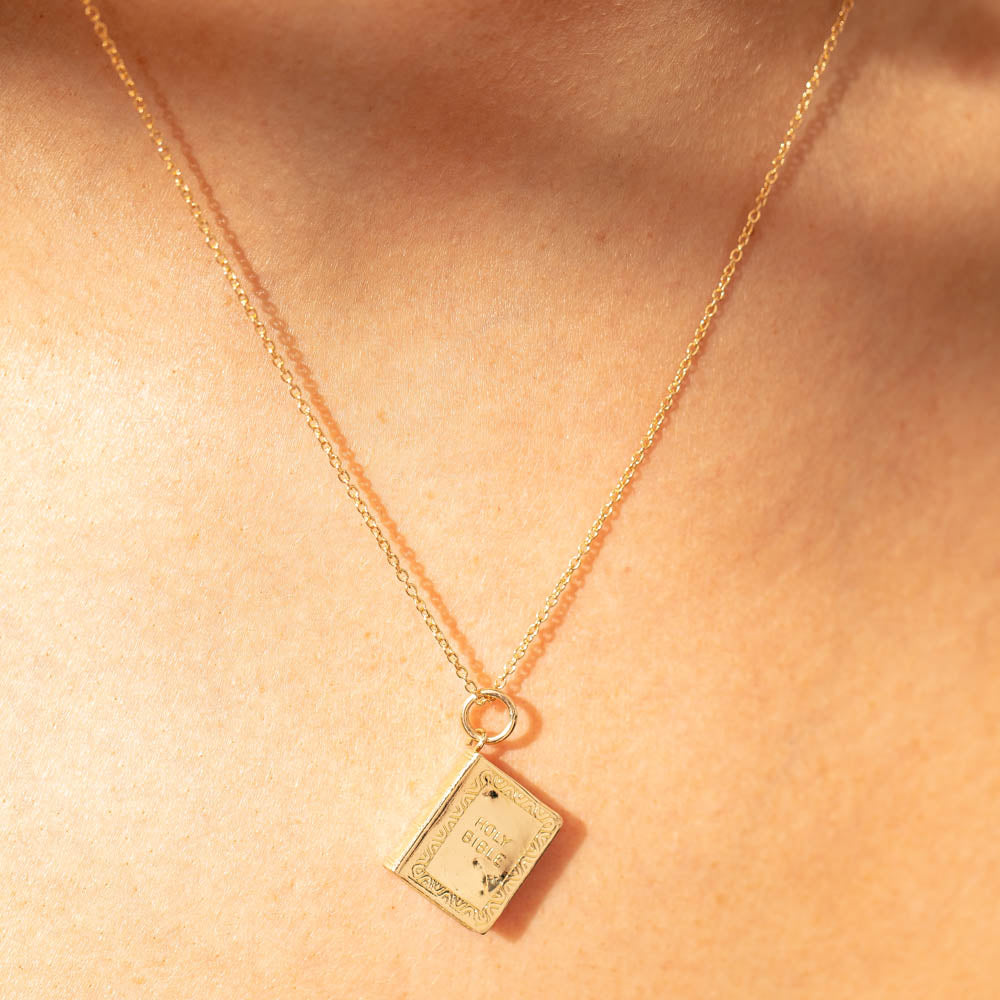 Deja Vu 9ct Yellow Gold Bible Necklace Walker Hall