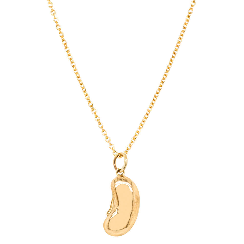 Gold bean clearance necklace