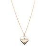 Deja Vu 9ct Yellow Gold Diamond Set Heart Necklace - Necklace - Walker & Hall