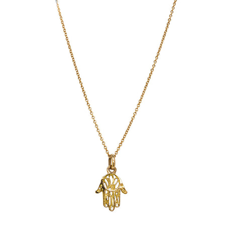 Deja Vu 18ct Yellow Gold Hamsa Necklace - Necklace - Walker & Hall