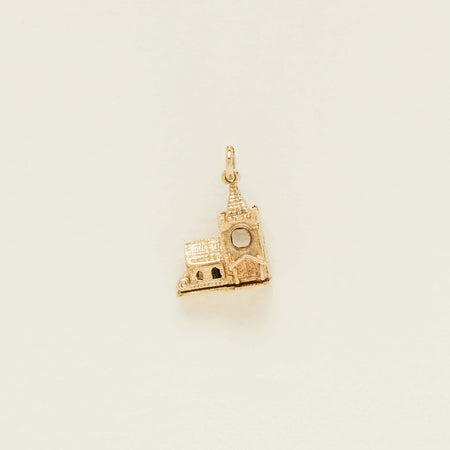 Deja Vu 9ct Yellow Gold Openable Church Wedding Charm - Necklace - Walker & Hall