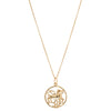 Deja Vu 9ct Yellow Gold Lion and Snake Necklace