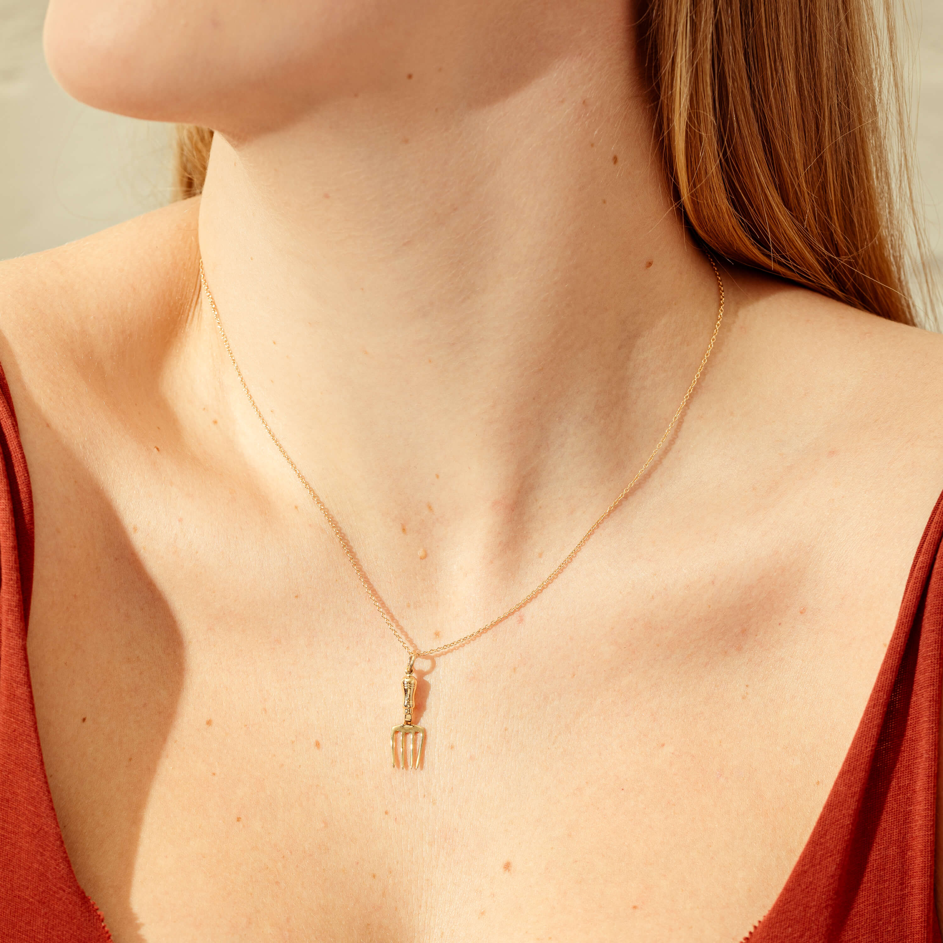 Fork necklace pendant deals