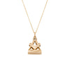 Deja Vu 9ct Rose Gold Masonic Seal Pendant With Chain-Necklace-Walker & Hall
