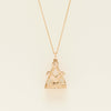Deja Vu 9ct Rose Gold Masonic Fob Pendant With Chain - Necklace - Walker & Hall