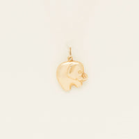 Deja Vu 9ct Yellow Gold Hollow Elephant Charm - Charm - Walker & Hall