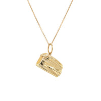 Deja Vu 9ct Yellow Gold Hollow Lighter Necklace