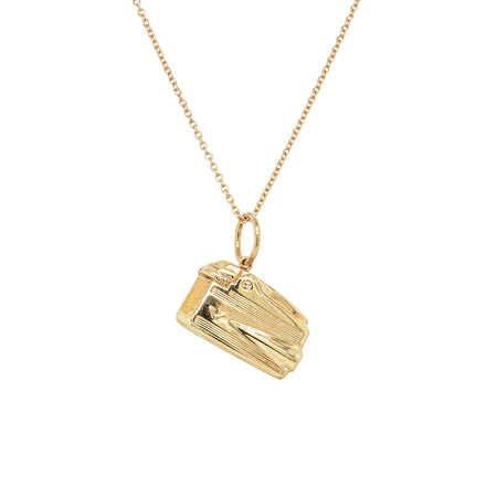 Deja Vu 9ct Yellow Gold Hollow Lighter Necklace