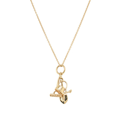 Deja Vu 9ct Yellow Gold Garden Tools Necklace