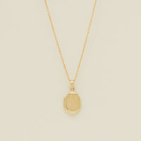 9ct Yellow Gold Oval Locket Necklace - Necklace - Walker & Hall