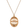 Vintage 15ct Rose Gold Engine Turned Locket - Necklace - Walker & Hall