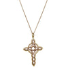 Deja Vu 9ct Yellow & Rose Gold Celtic Cross Pendant - Necklace - Walker & Hall