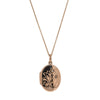 Deja Vu 9ct Rose Gold Floral Seed Pearl Locket - Necklace - Walker & Hall
