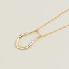 9ct Yellow Gold Ring Holder Pendant With Chain