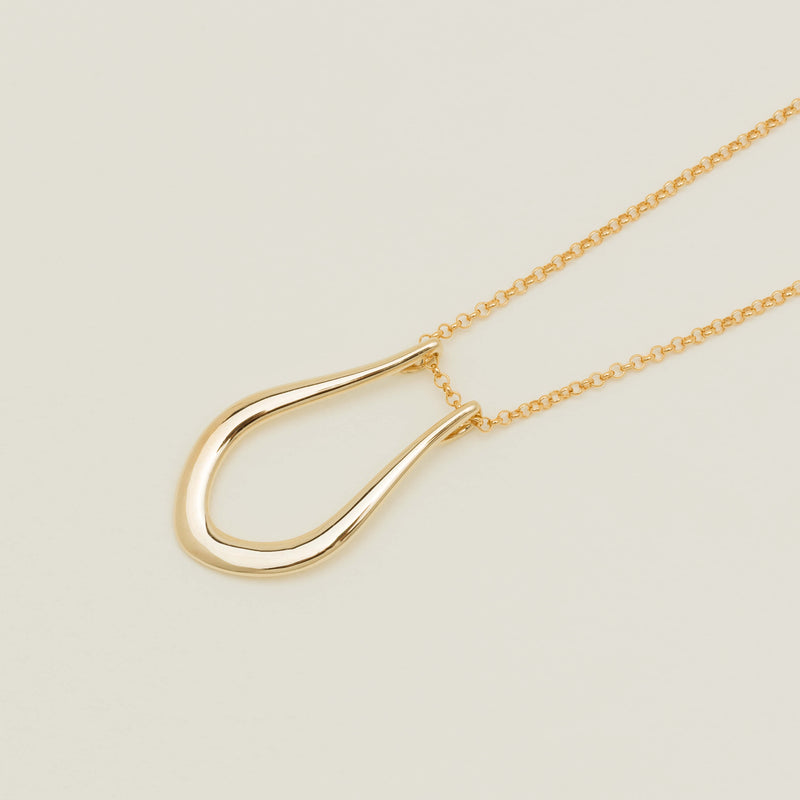 9ct Yellow Gold Ring Holder Pendant With Chain