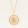 Deja Vu 14ct Yellow Gold Chinese Shou & Fu Pendant - Necklace - Walker & Hall