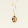 Vintage 18ct Yellow Gold Pearl & Enamel Locket - Necklace - Walker & Hall