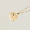 Deja Vu 9ct Yellow Gold Turquoise Aquarius Pendant - Necklace - Walker & Hall