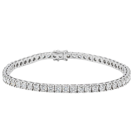 18ct White Gold 5.98ct Diamond Jubilee Bracelet - Bracelet - Walker & Hall