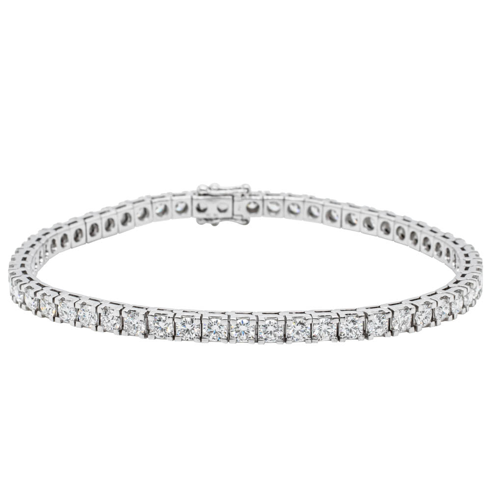 18ct White Gold 5.98ct Diamond Jubilee Bracelet - Bracelet - Walker & Hall