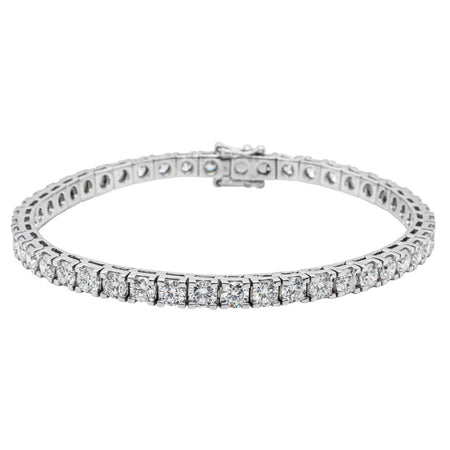 18ct White Gold 8.21ct Diamond Jubilee Bracelet - Bracelet - Walker & Hall