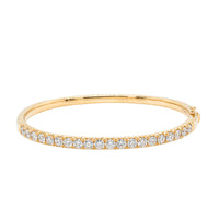 18ct Yellow Gold 3.08ct Diamond Comet Bangle - Bracelet - Walker & Hall