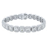 18ct White Gold 10.72ct Radiant Cut Diamond Isla Bracelet