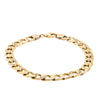 Deja Vu 9ct Yellow Gold .20ct Diamond Curb Bracelet-Bracelet-Walker & Hall