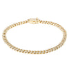 18ct Yellow Gold 1.41ct Diamond Curb Link Bracelet-Bracelet-Walker & Hall