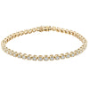 14ct Yellow Gold 2.50ct Diamond Ava Tennis Bracelet-Bracelet-Walker & Hall