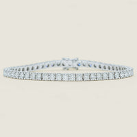 18ct White Gold 6.01ct Diamond Jubilee Bracelet 18cm - Bracelet - Walker & Hall