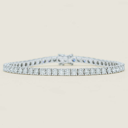 18ct White Gold 6.01ct Diamond Jubilee Bracelet 18cm - Bracelet - Walker & Hall