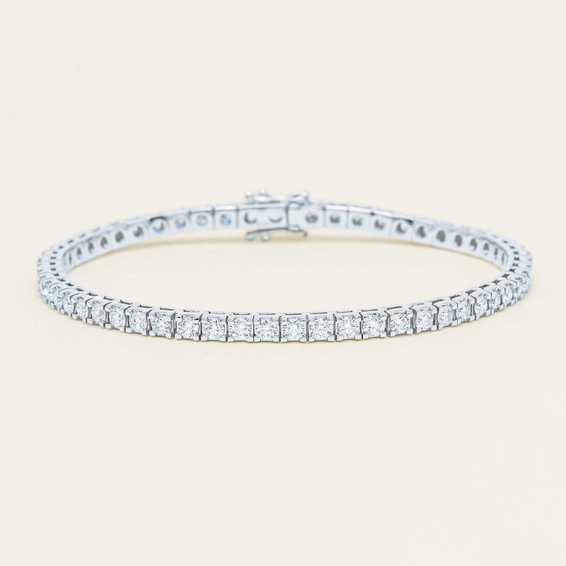 18ct White Gold 4.01ct Diamond Jubilee Bracelet - Bracelet - Walker & Hall