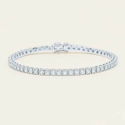 18ct White Gold 3.06ct Diamond Jubilee Bracelet - Bracelet - Walker & Hall