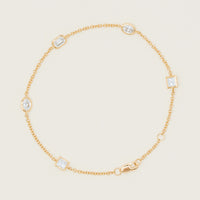 18ct Yellow Gold Diamond Natalia Mixed-Cut Bracelet