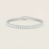 18ct White Gold 12.05ct Radiant Diamond Asra Bracelet - Bracelet - Walker & Hall