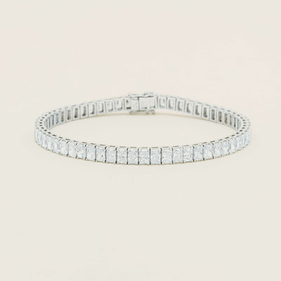 18ct White Gold 12.05ct Radiant Diamond Asra Bracelet