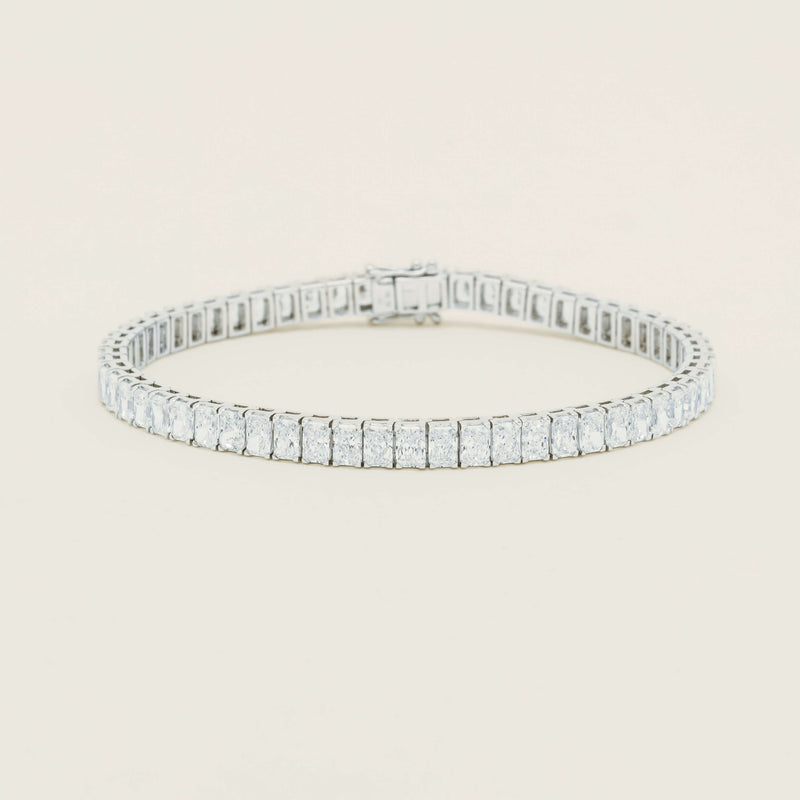 18ct White Gold 12.05ct Radiant Diamond Asra Bracelet
