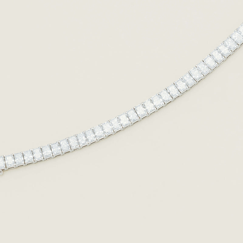 18ct White Gold 12.05ct Radiant Diamond Asra Bracelet