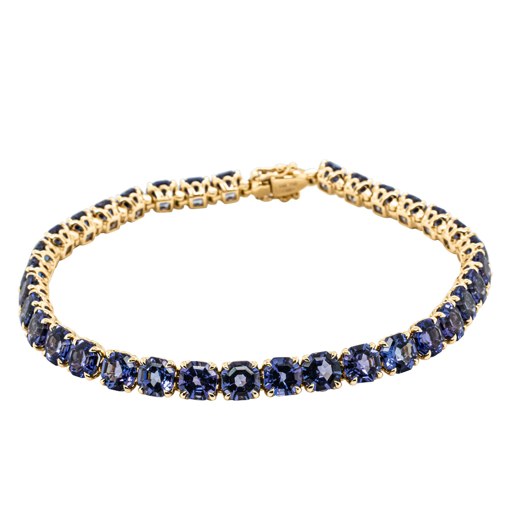 18ct Yellow Gold 23.04ct Tanzanite Octavia Bracelet