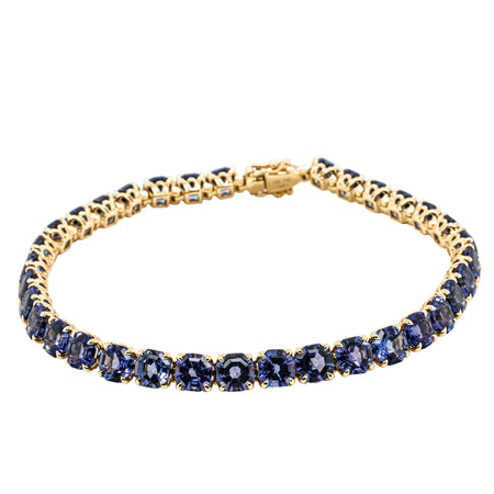 18ct Yellow Gold 23.04ct Tanzanite Octavia Bracelet