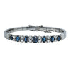 Vintage 18ct White Gold Sapphire & Diamond Bracelet
