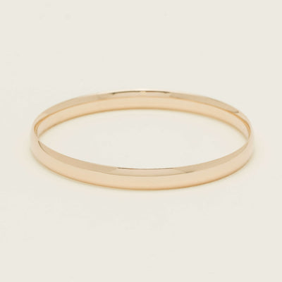 9ct Rose Gold 6.5mm Bangle - Bracelet - Walker & Hall