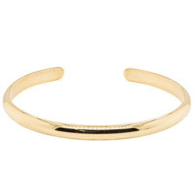 9ct Yellow Gold Cuff Bangle - Bracelet - Walker & Hall