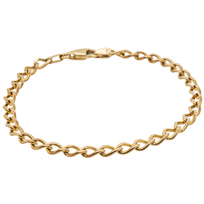 Deja Vu 9ct Yellow Gold Curb Bracelet - Bracelet - Walker & Hall