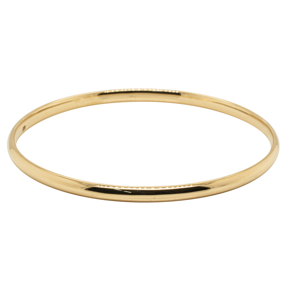 Deja Vu 9ct Yellow Gold Bangle - Bracelet - Walker & Hall