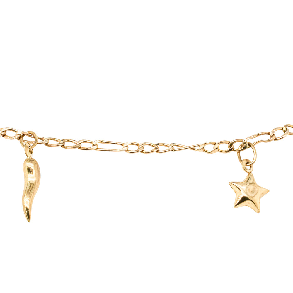 Deja Vu 9ct Yellow Gold Charm Bracelet - Bracelet - Walker & Hall