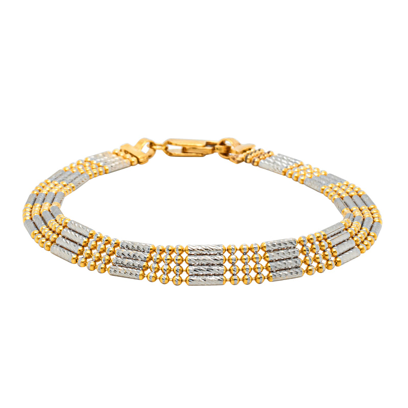 Deja Vu 22ct Yellow & White Gold Bracelet