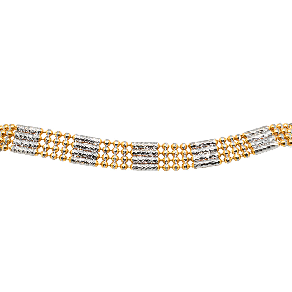 Deja Vu 22ct Yellow & White Gold Bracelet